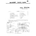 Sharp ER-A750 (serv.man6) Service Manual / Parts Guide