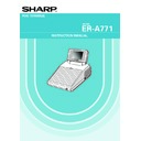 Sharp ER-A771 (serv.man7) User Guide / Operation Manual
