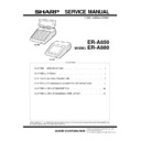 Sharp ER-A880 (serv.man2) Service Manual