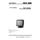 Sharp RZ-X650 (serv.man4) Service Manual / Parts Guide