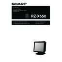 Sharp RZ-X650 (serv.man5) User Manual / Operation Manual