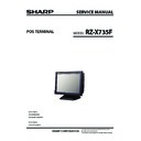 Sharp RZ-X735 (serv.man3) Service Manual