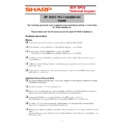 Sharp UP-X200 (serv.man36) Service Manual / Technical Bulletin