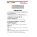 Sharp UP-X200 (serv.man40) Service Manual / Technical Bulletin