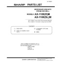 Sharp AX-1100(R)M, AX-1100(SL)M (serv.man14) Service Manual / Parts Guide