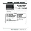 Sharp AX-1100(R)M, AX-1100(SL)M (serv.man18) Service Manual