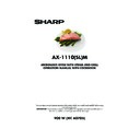 Sharp AX-1100(R)M, AX-1100(SL)M (serv.man20) User Manual / Operation Manual