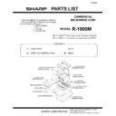 Sharp R-1900M (serv.man12) Parts Guide