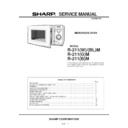 Sharp R-211BM Service Manual