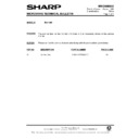Sharp R-211M (serv.man8) Service Manual / Technical Bulletin