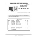 Sharp R-212M Service Manual
