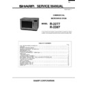Sharp R-2277 Service Manual