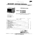 Sharp R-2295G Service Manual