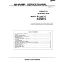 Sharp R-2297G (serv.man2) Service Manual