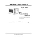 Sharp R-230AM (serv.man3) Service Manual