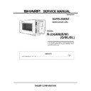Sharp R-230AM Service Manual