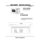 Sharp R-232M Service Manual