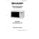 Sharp R-246 (serv.man4) User Manual / Operation Manual