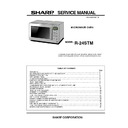 Sharp R-24STM (serv.man2) Service Manual