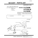 Sharp R-270KM (serv.man3) Service Manual / Parts Guide