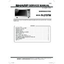 Sharp R-27STM Service Manual