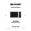 Sharp R-291KM (serv.man3) User Manual / Operation Manual