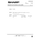Sharp R-2V16M (serv.man8) Service Manual / Technical Bulletin
