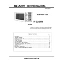 Sharp R-32STM Service Manual