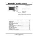 Sharp R-33ST Service Manual