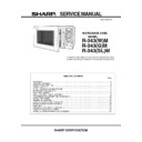 Sharp R-343 Service Manual
