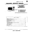 Sharp R-3G54T Service Manual