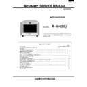 Sharp R-464 Service Manual / Specification