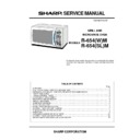 Sharp R-654M (serv.man3) Service Manual