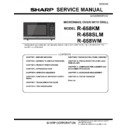 Sharp R-658WM Service Manual