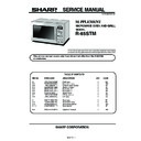 Sharp R-65STM Service Manual