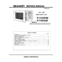 Sharp R-743 (serv.man3) Service Manual