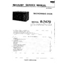 Sharp R-7470 Service Manual