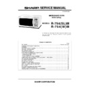 Sharp R-754M (serv.man2) Service Manual