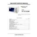 Sharp R-757M (serv.man17) Service Manual