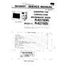 Sharp R-8270 Service Manual