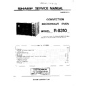 Sharp R-8310 Service Manual