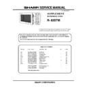 Sharp R-83STM Service Manual