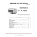 Sharp R-852 (serv.man2) Service Manual