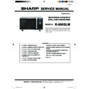 Sharp R-890SLM Service Manual