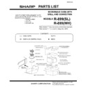 Sharp R-899SL (serv.man13) Service Manual / Parts Guide