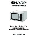 Sharp R-958SLM (serv.man2) User Manual / Operation Manual