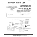 Sharp R-959SLM (serv.man11) Service Manual / Parts Guide