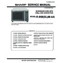 Sharp R-959SLMAA Service Manual