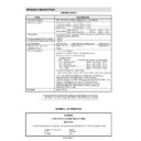Sharp R-963 Service Manual / Specification