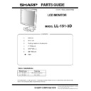 Sharp LL-151-3D Service Manual / Parts Guide